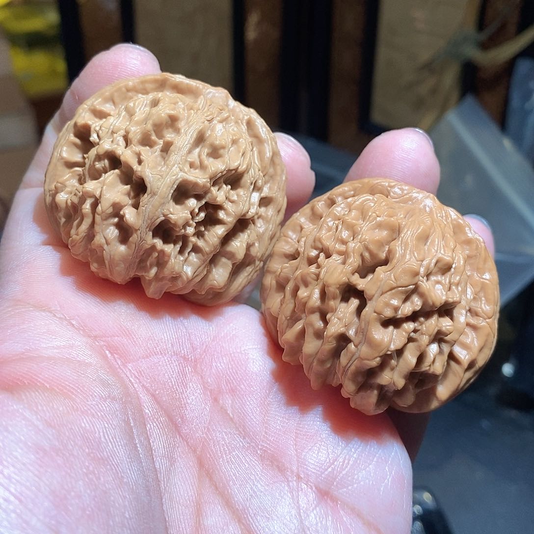 文玩核桃把件45四座楼全品