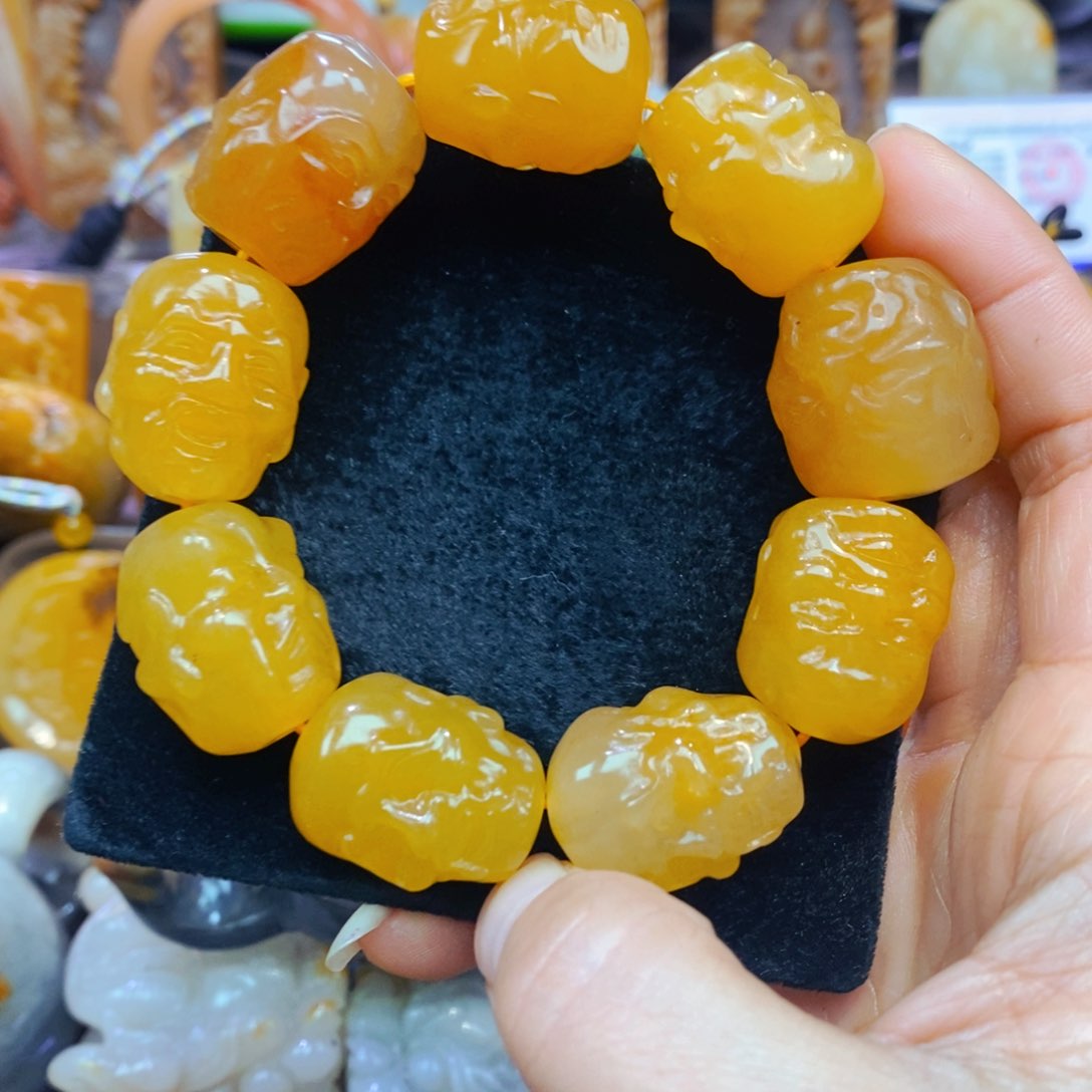 未镶嵌石英质玉（黄龙玉）吊坠(不含链)