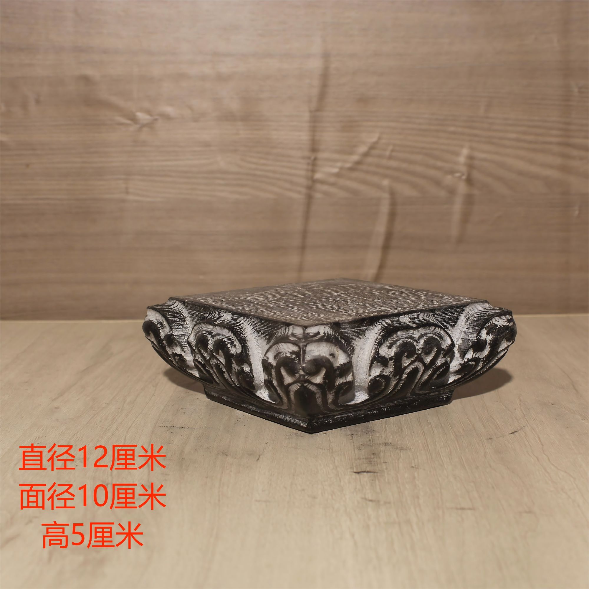 12厘米须弥莲花壶承|茶室会所客厅桌面造景复古中式摆件