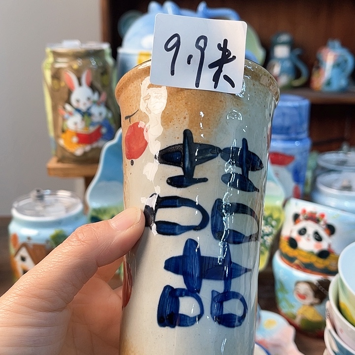 陶景德镇釉下手绘陶瓷 