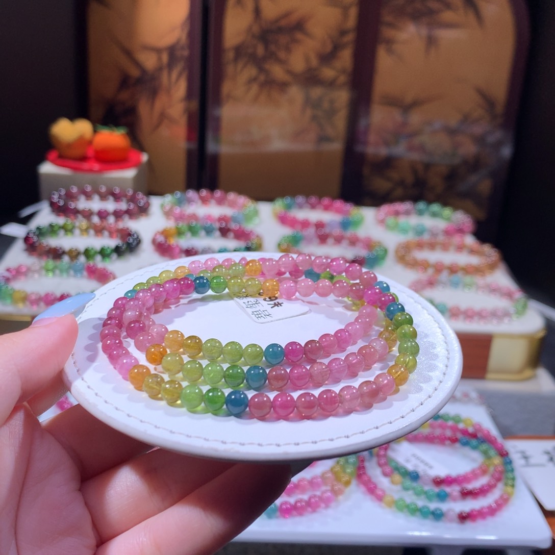 未镶嵌手链碧玺碧玺