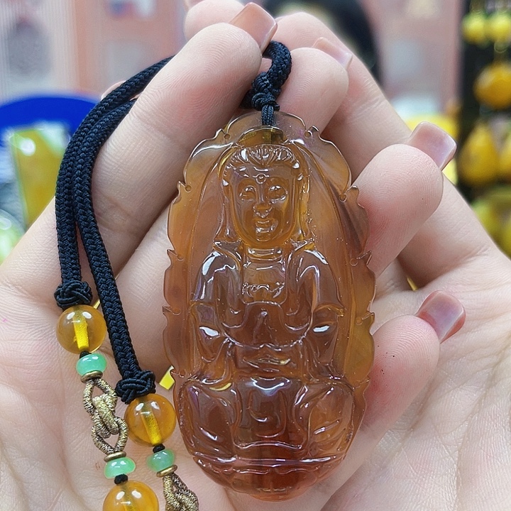 未镶嵌颈饰蜜蜡吊坠