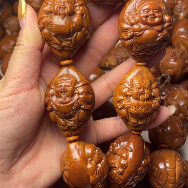 胖***子橄榄核吊坠橄榄核手持