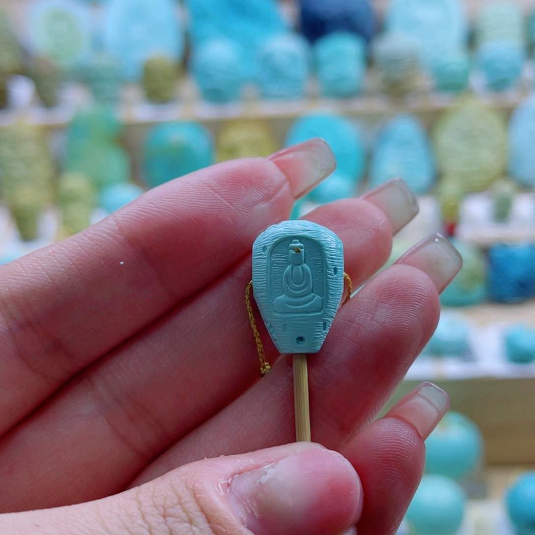 绿松石未镶嵌珠宝奇石12mm