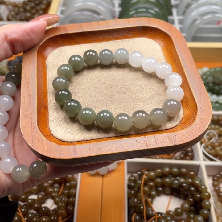 和田玉手串10mm未镶嵌