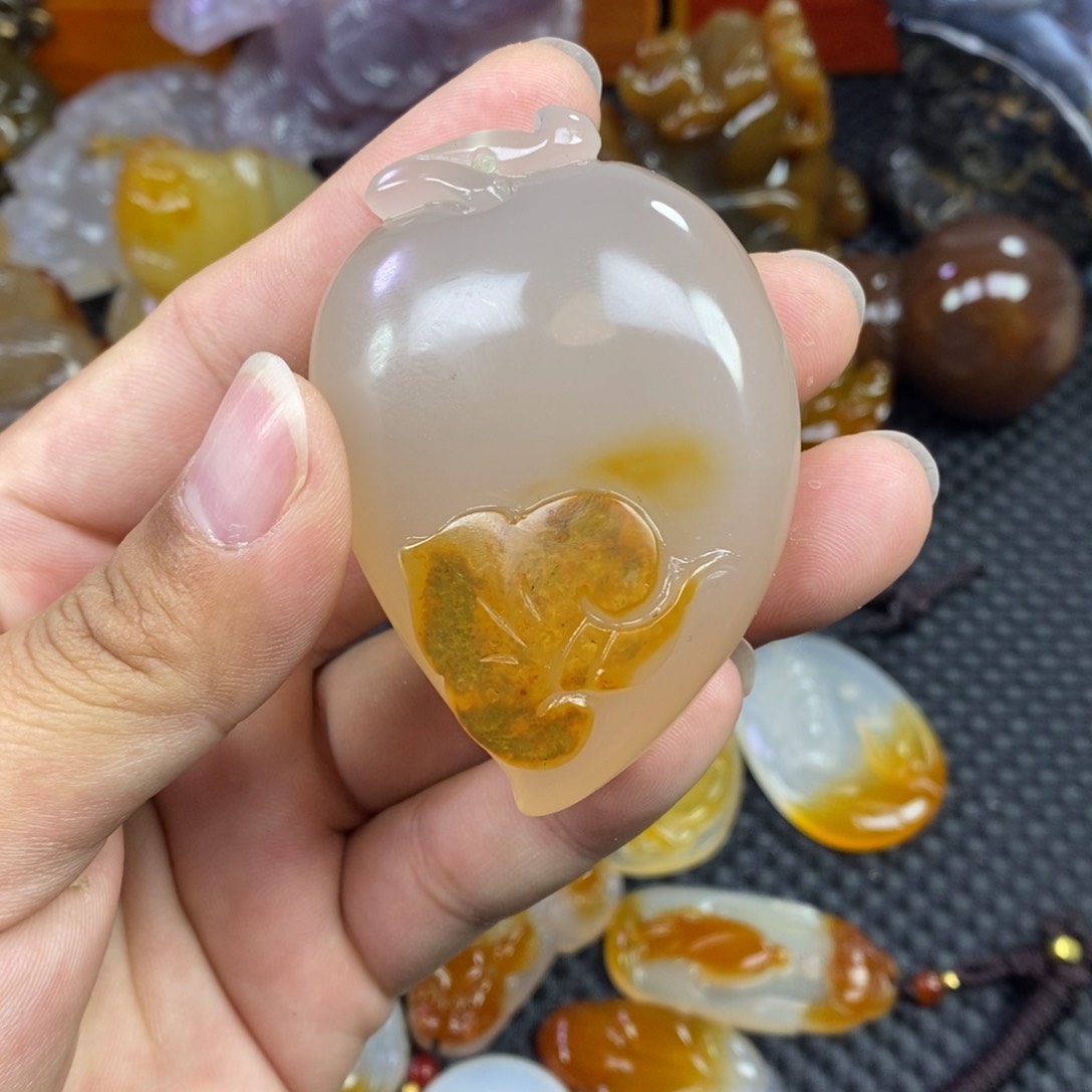 玛瑙/玉髓手把未镶嵌