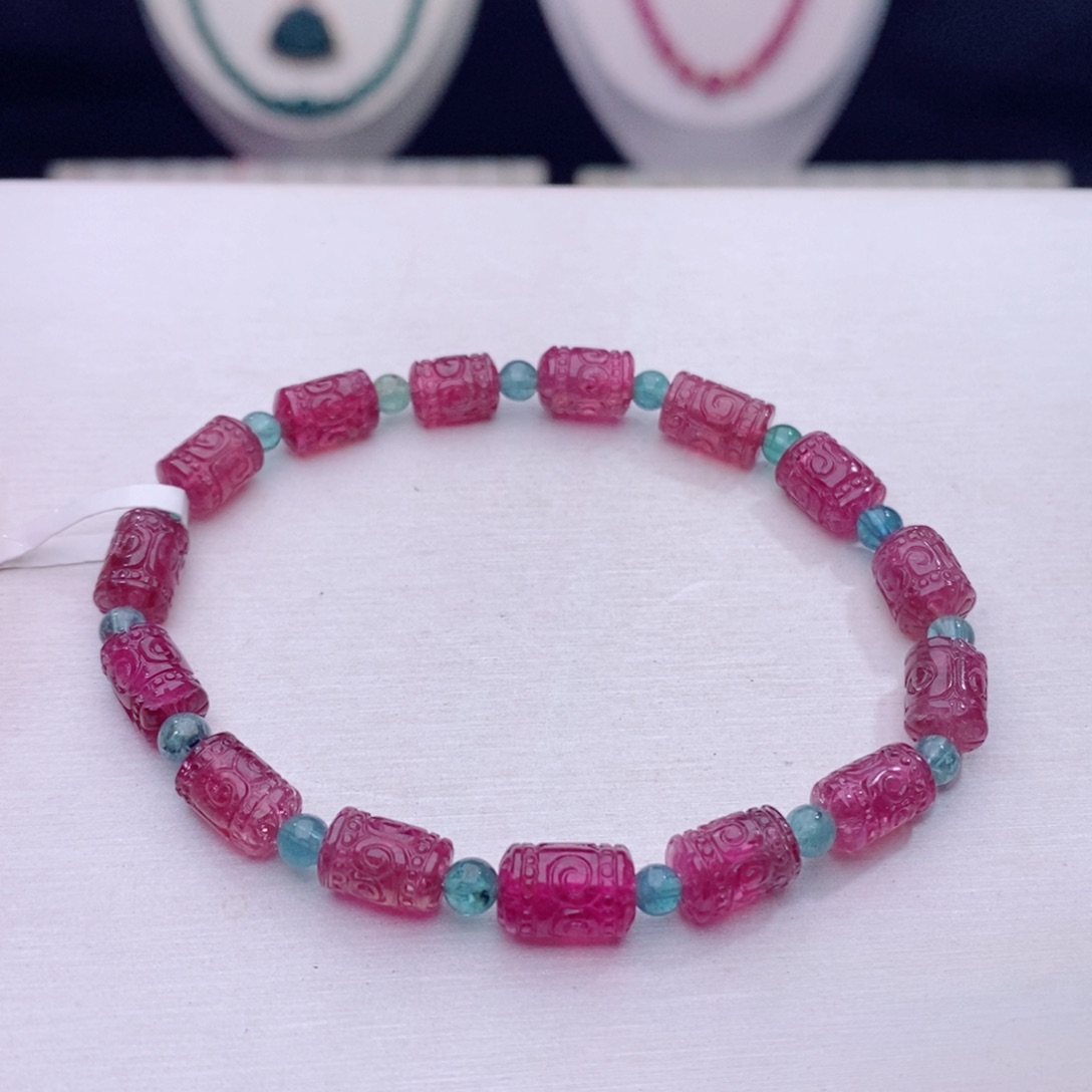 未镶嵌手链碧玺手链d