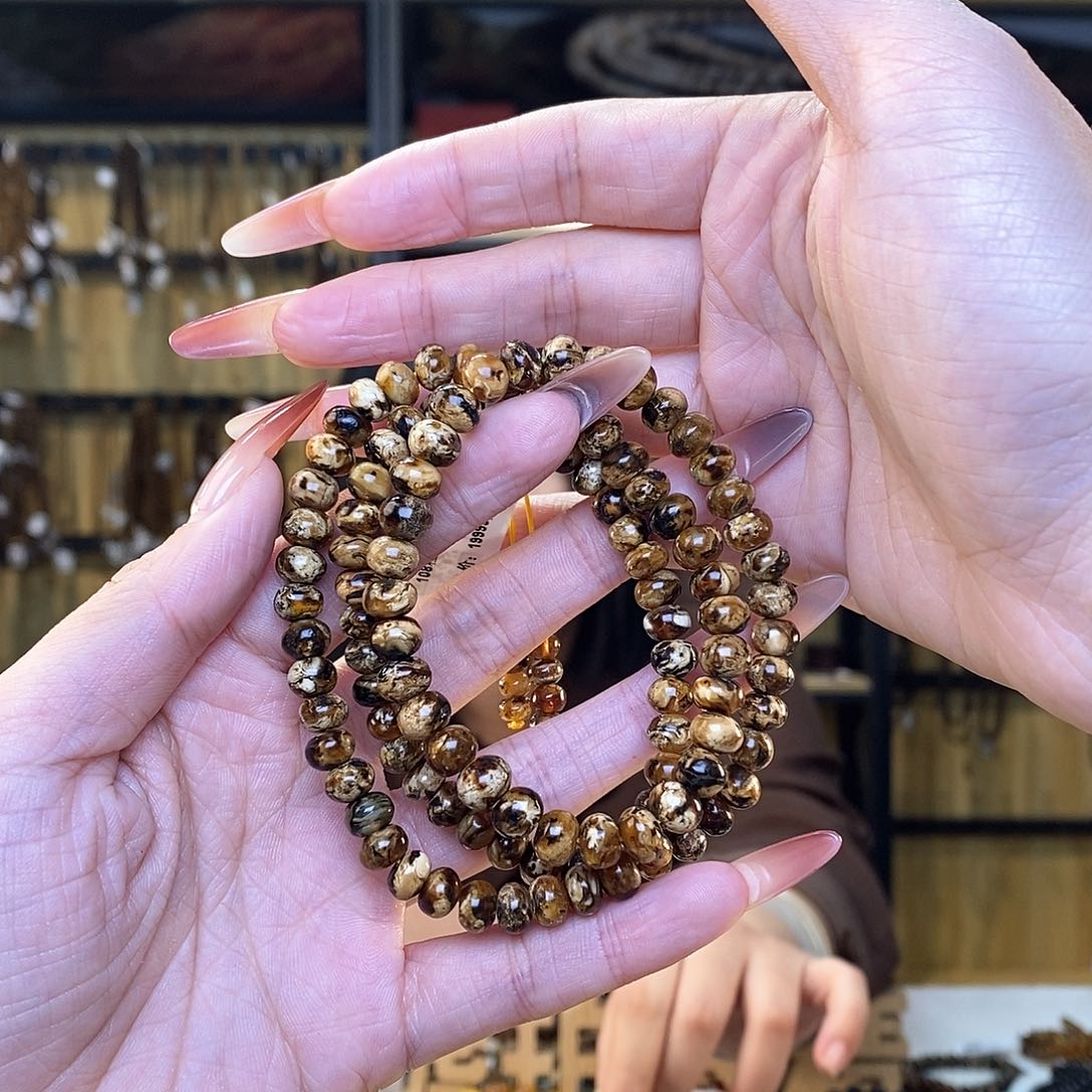 琥珀裸石未镶嵌7m花珀