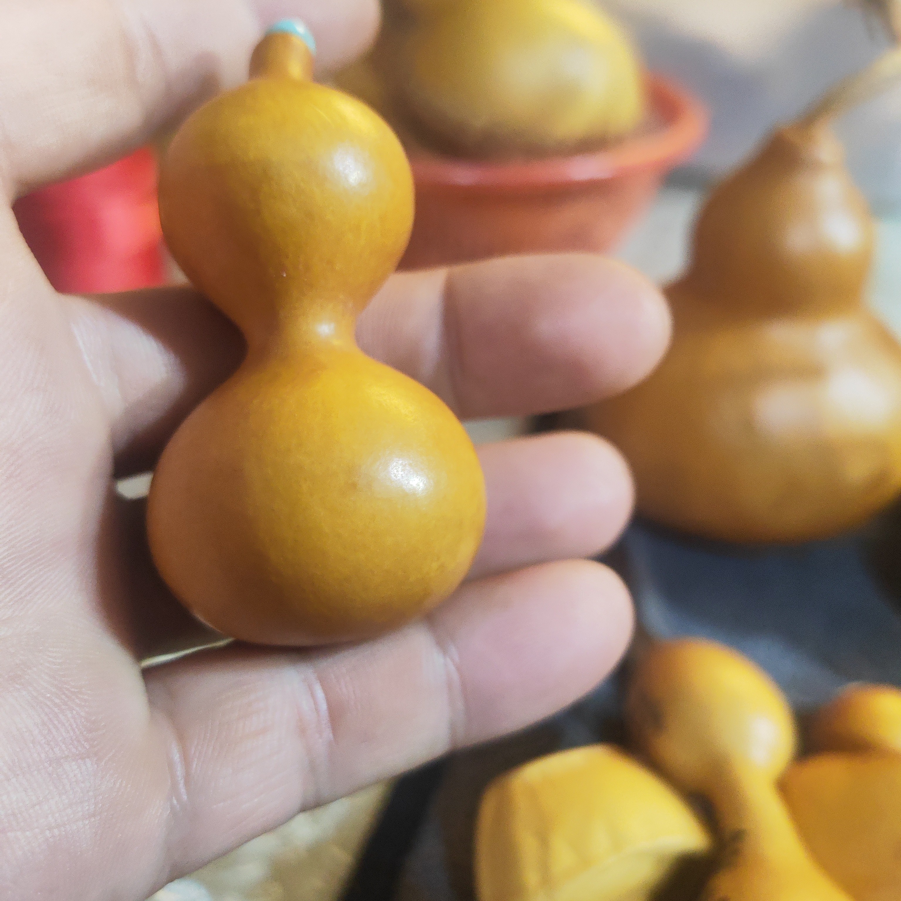 天然葫芦烙画文玩收藏手把件文玩绕指