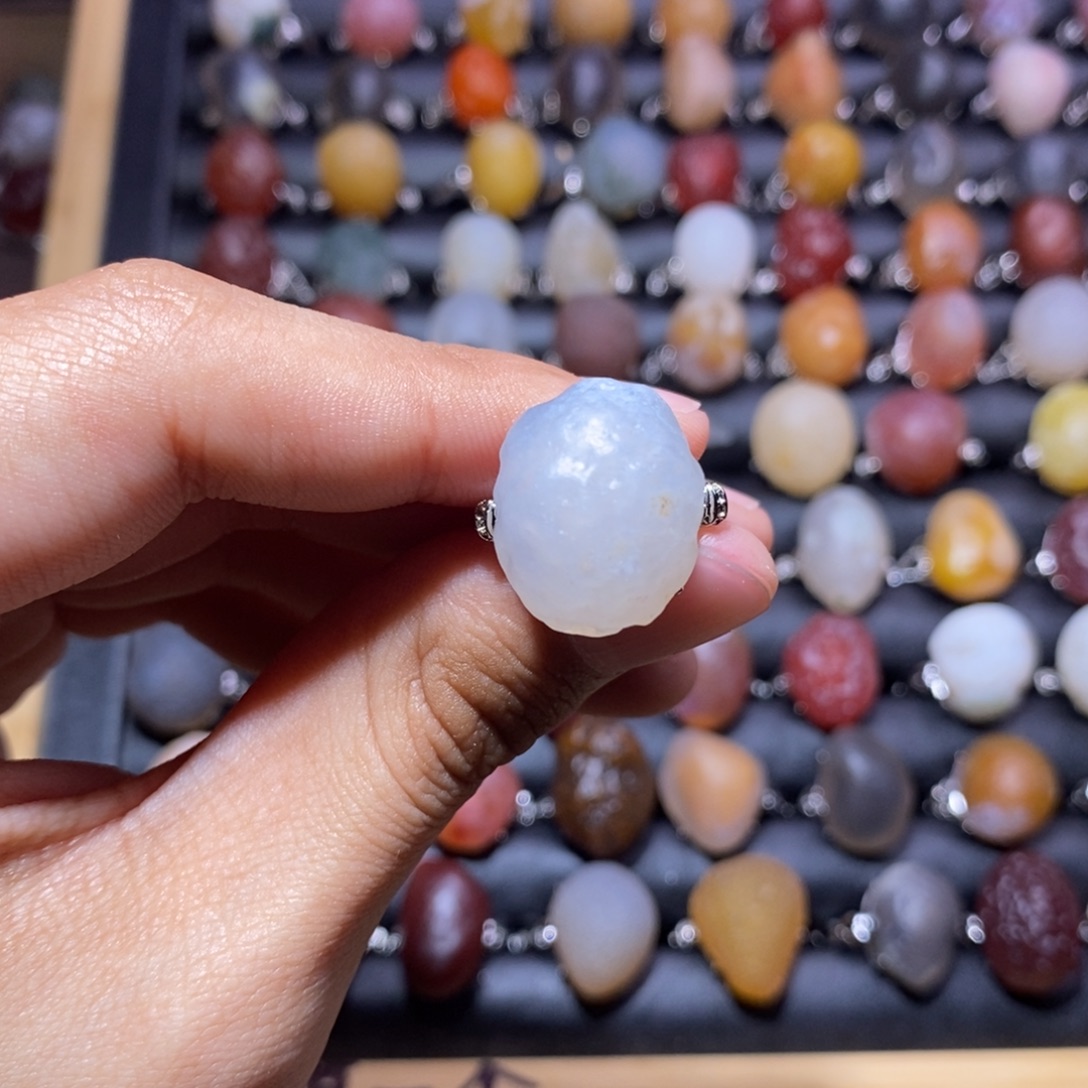 玉***玛瑙/玉髓合金戒指