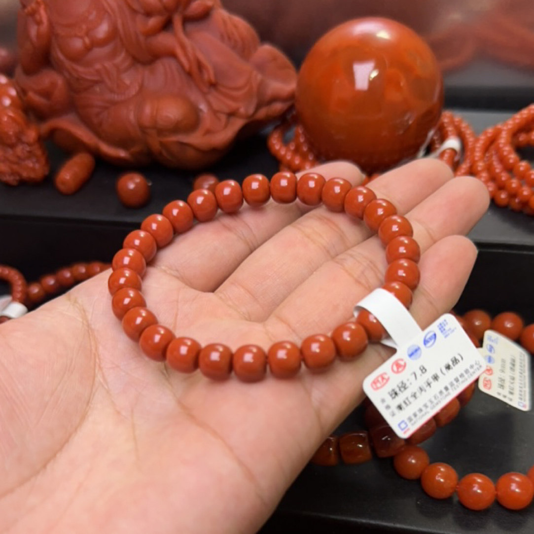 南红全肉手串（高品）