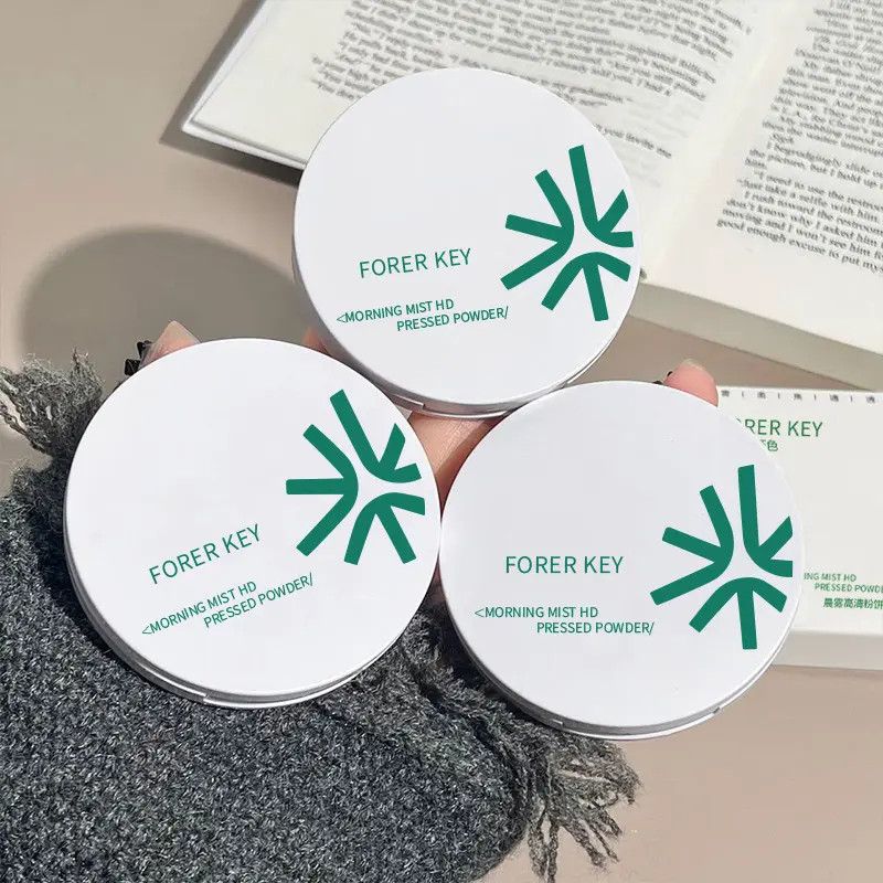 【官方正品】7.5g花间花颂柔焦蜜粉饼遮瑕控油定妆补妆干油皮持久