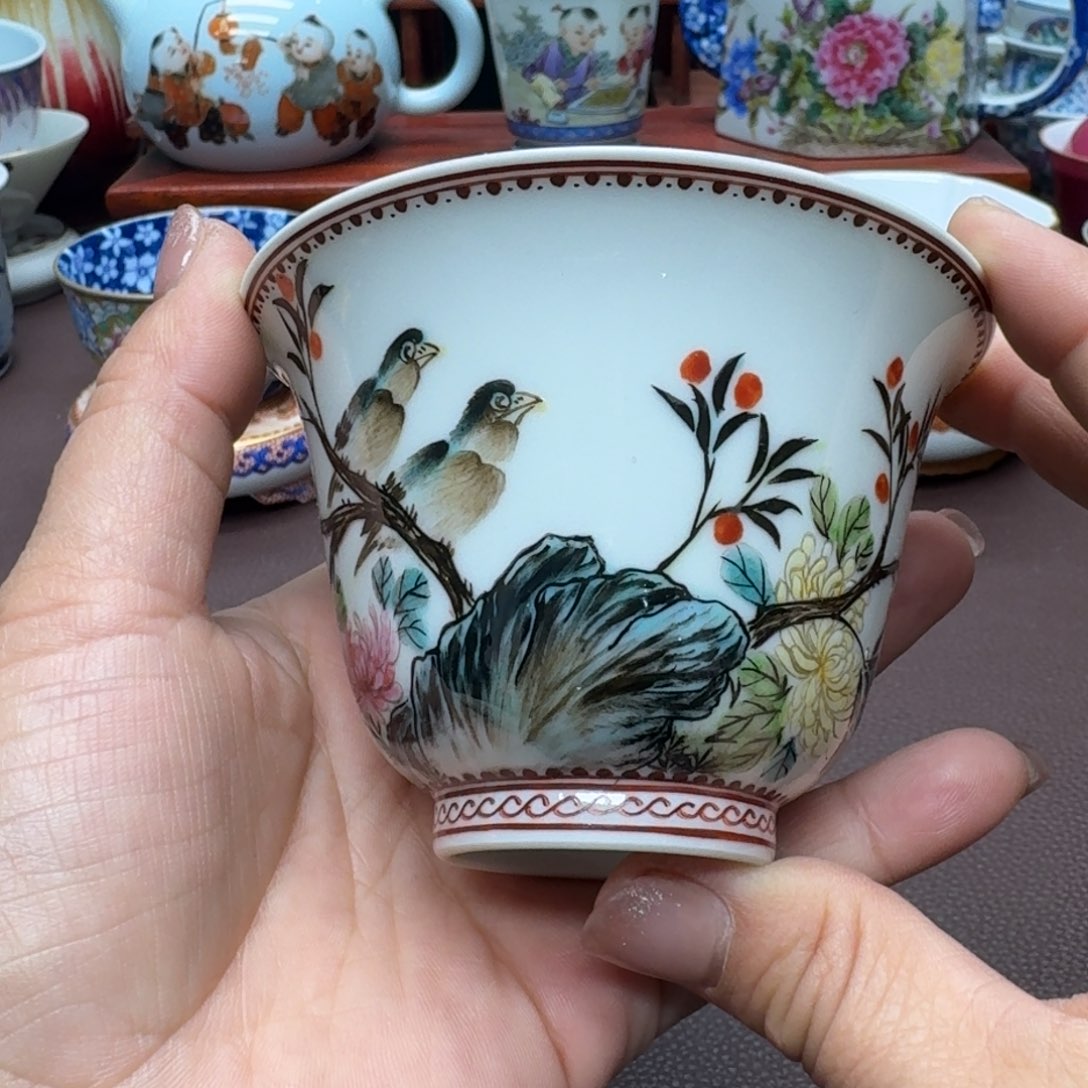 瓷片景德镇仿古手工制作精品展示