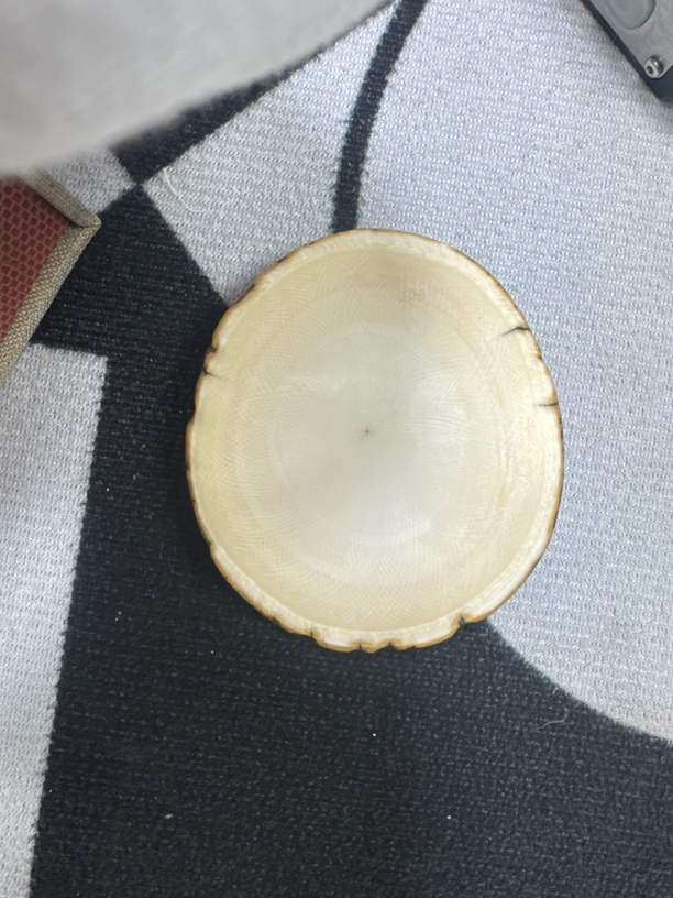 利友 猛犸牙 圆饼手把件