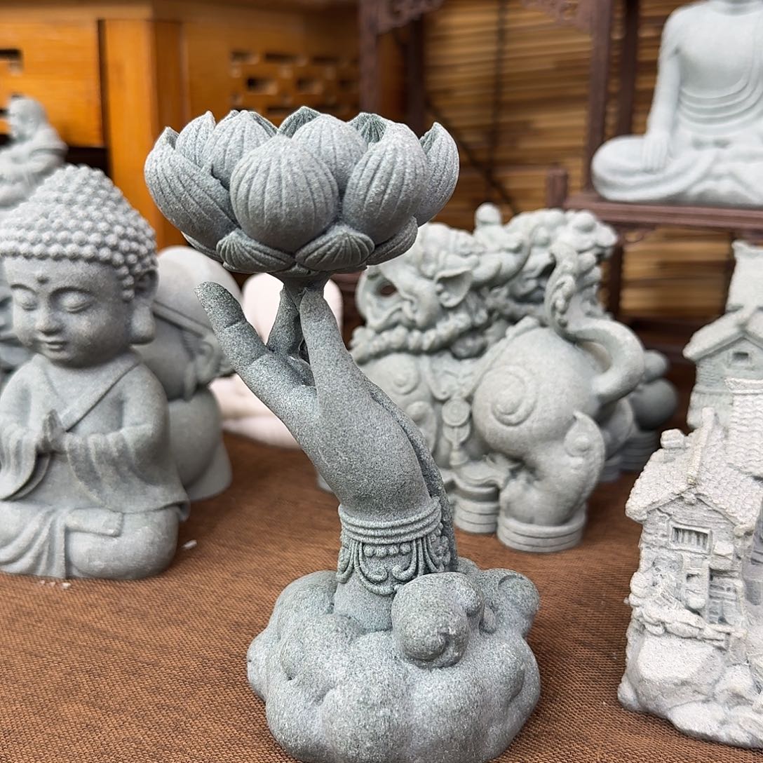 石材青砂石佛手莲花