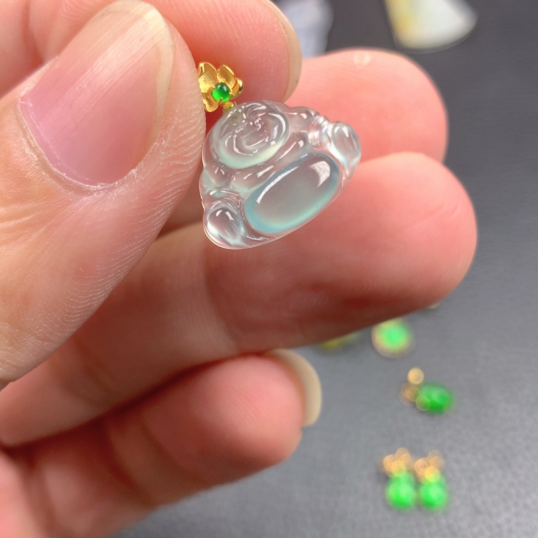 【闪购商品】翡翠18K金镶嵌颈饰翡翠