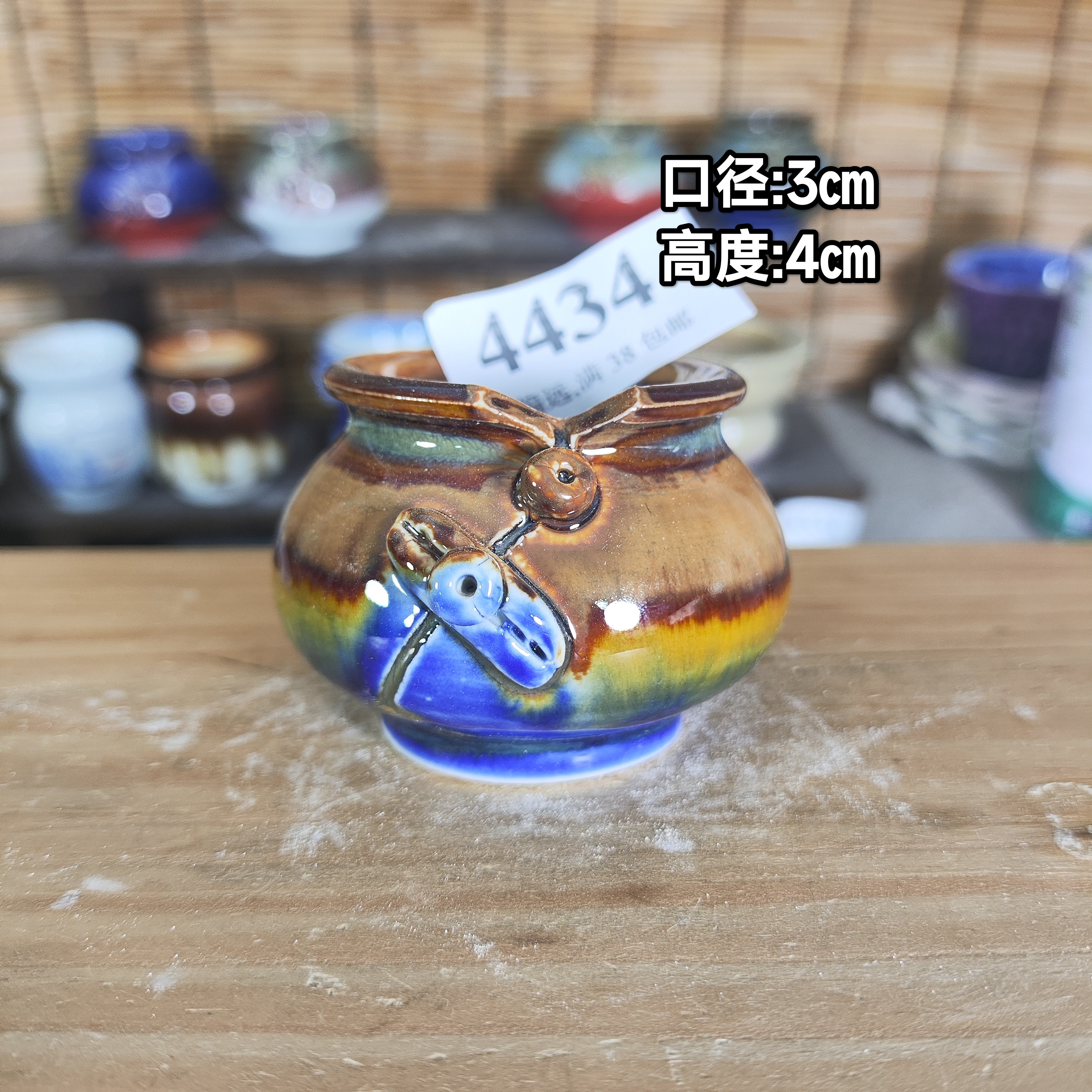 手工创意多肉花盆摆件迷你多肉花盆景德镇纯手工制做