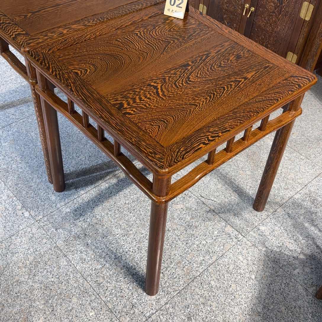 鸡翅木类成套家具西***者68✖️68高68单桌