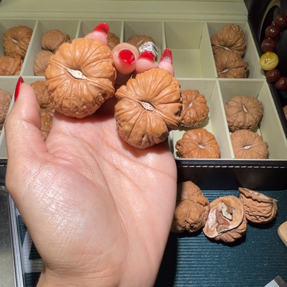 铭***彩吊坠文玩核桃南瓜39