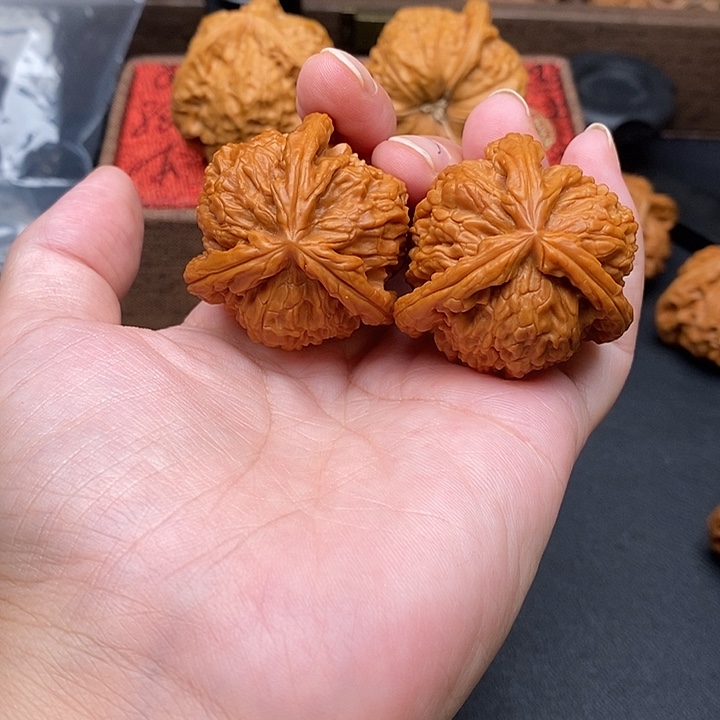 白***生把件文玩核桃白奔