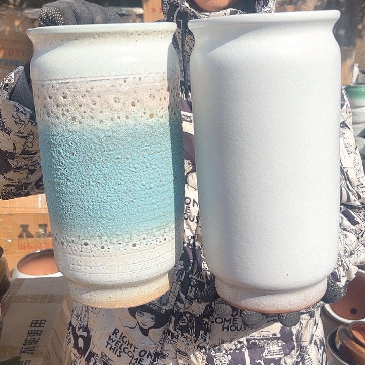 红陶两个色口径15高度31