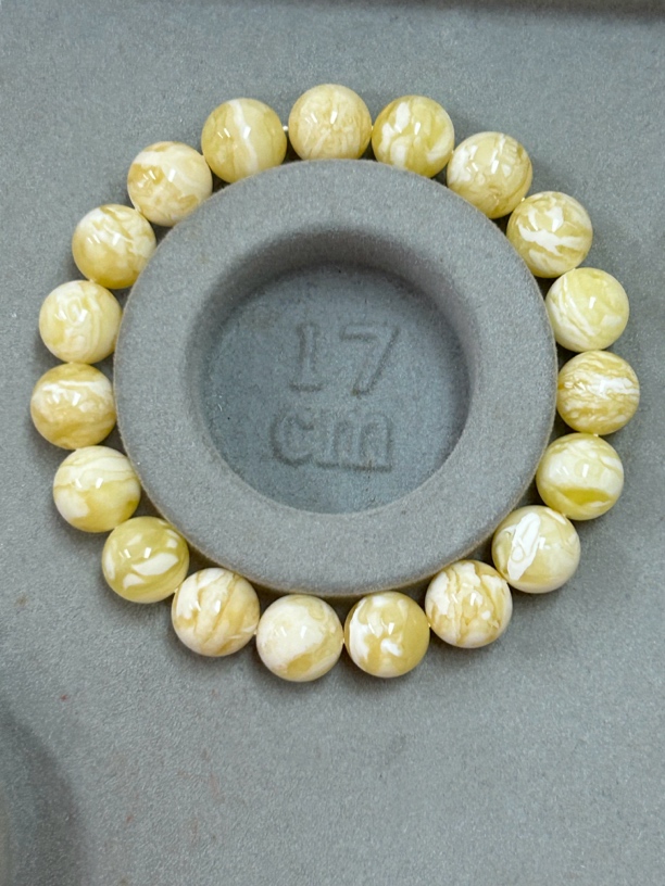 蜜蜡白蜡琥皮纹妖花10加13.1克