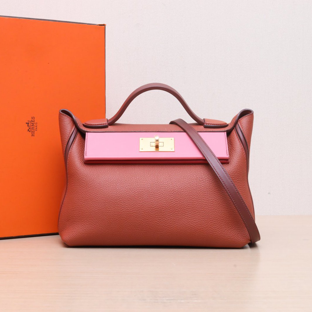 95新 Hermes/爱马仕 手提包 Togo皮 Z刻 金扣 P205944905