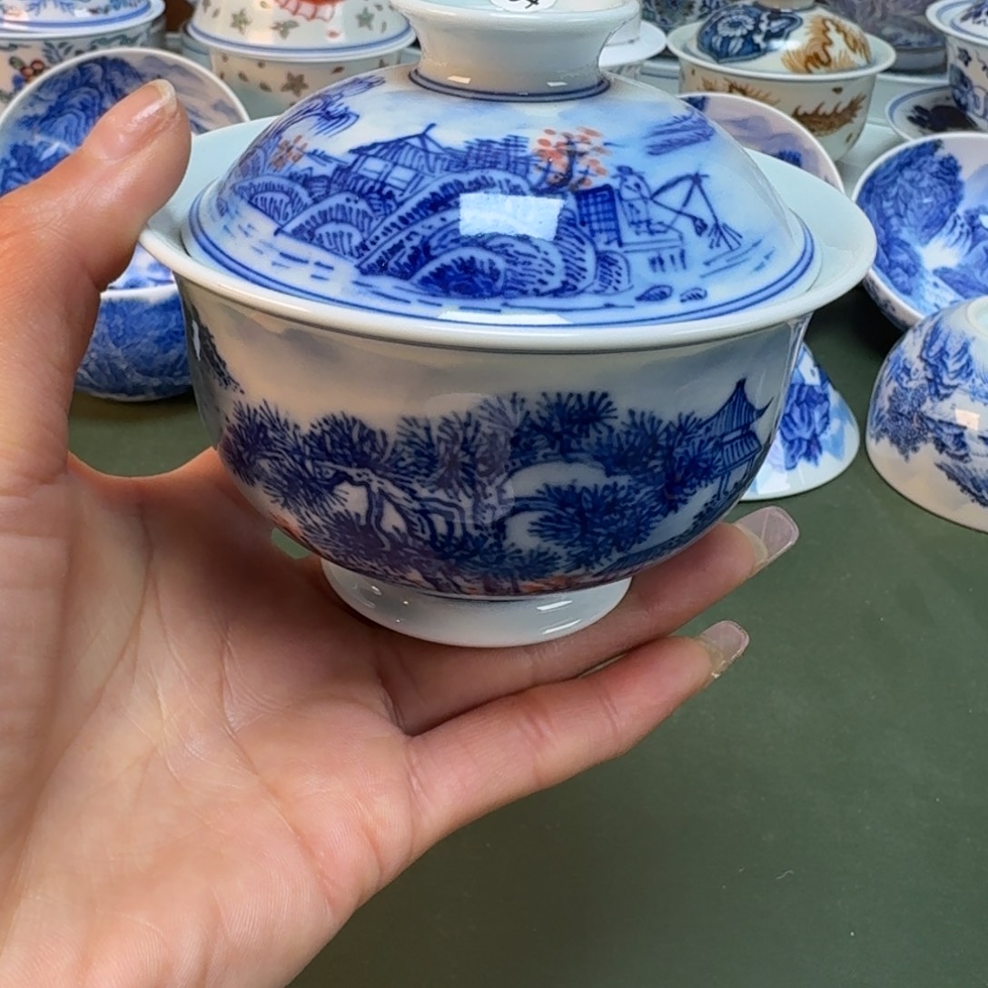 景德镇手绘主人杯景德手工手绘柴窑-雯雯334