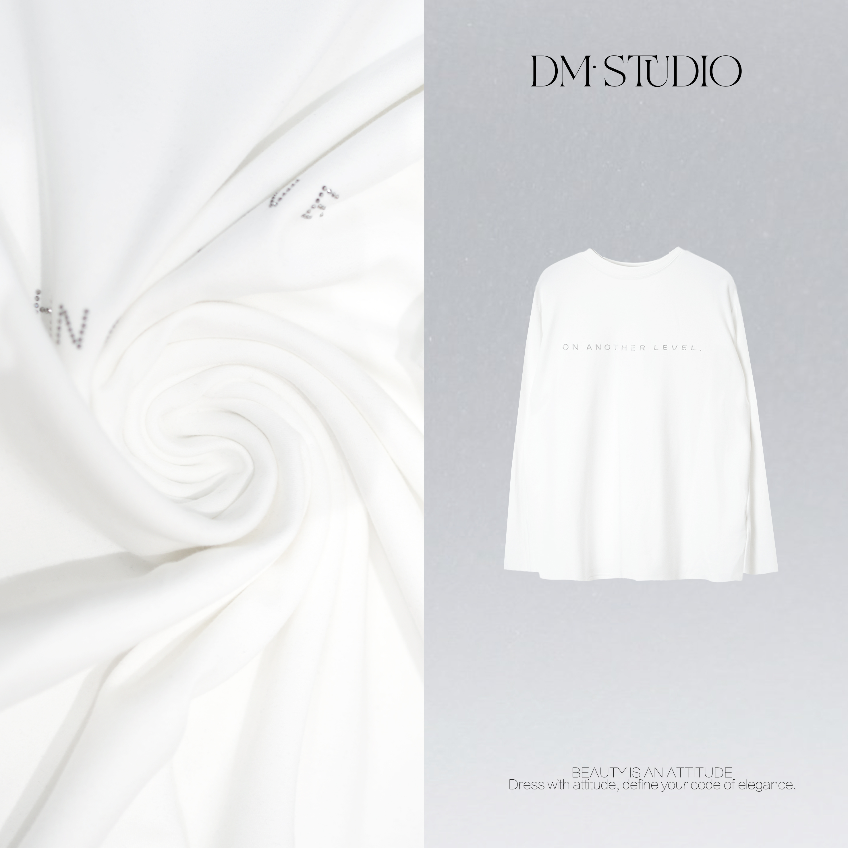 DEDM•STUDIO/气质极简减龄厚款百搭休闲圆领打底上衣2510TX/3883