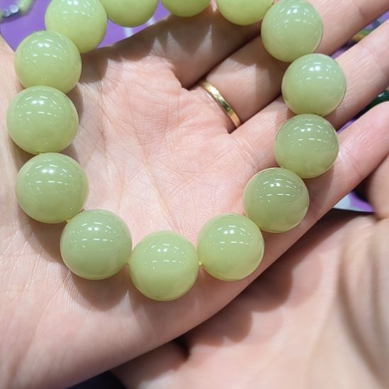 和田玉（黄玉）未镶嵌手链