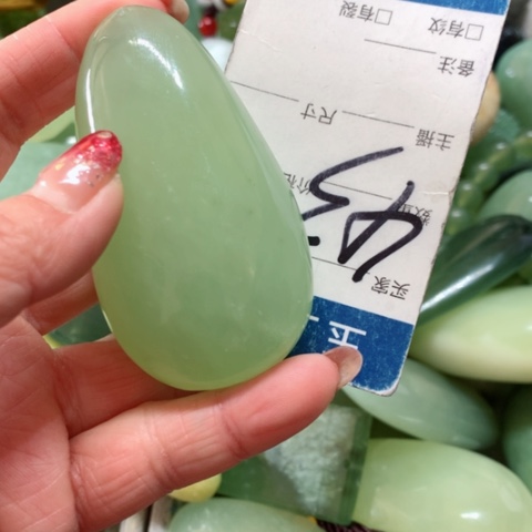 蛇纹石玉手把件未镶嵌用****6