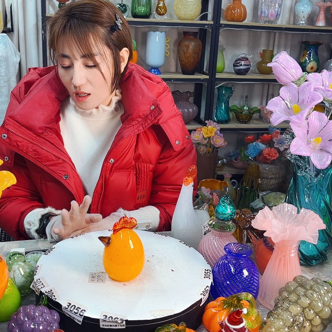蛋鸡 福利家悦琉璃工艺品