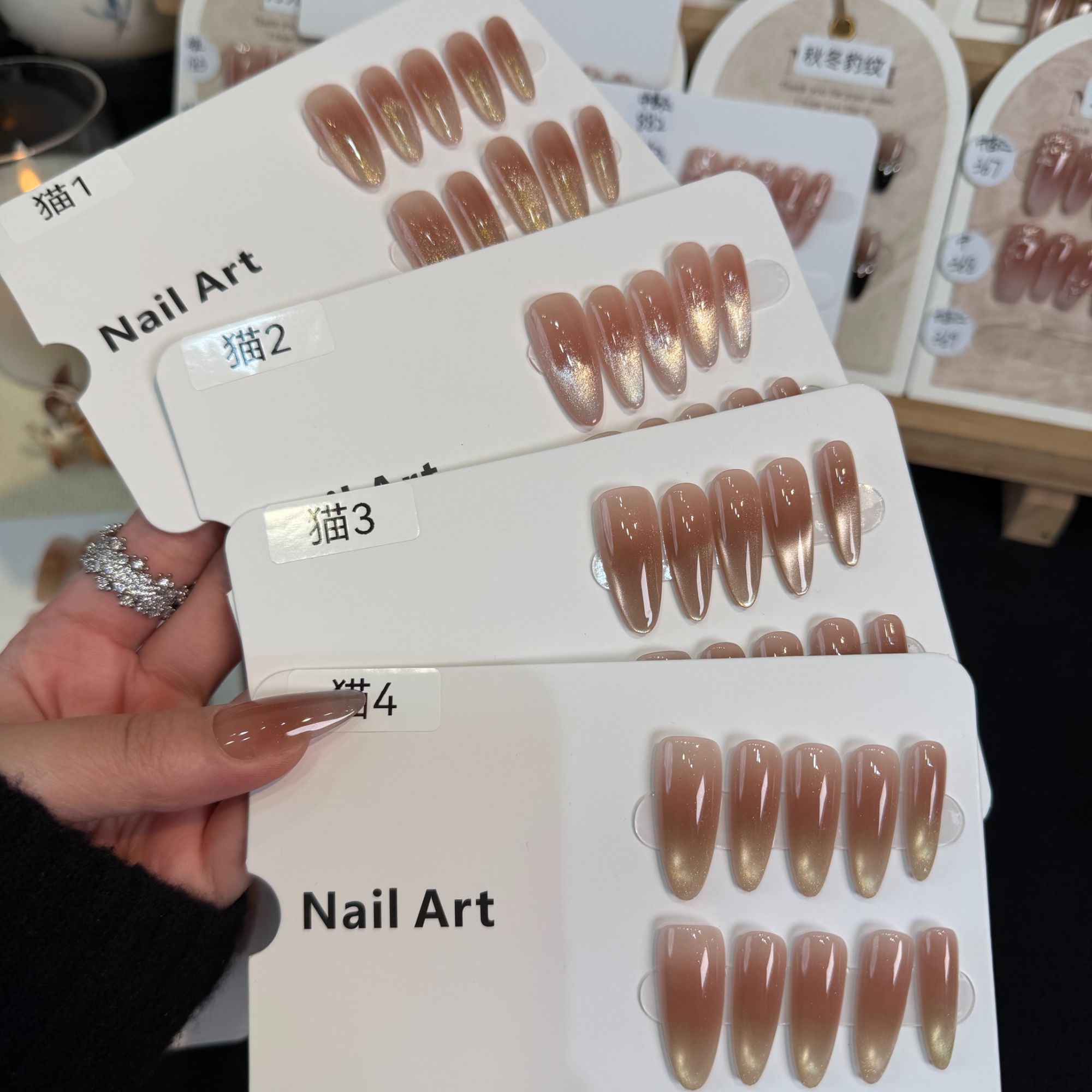 【猫1】虎子纯手工穿戴甲 可多次使用 送工具包