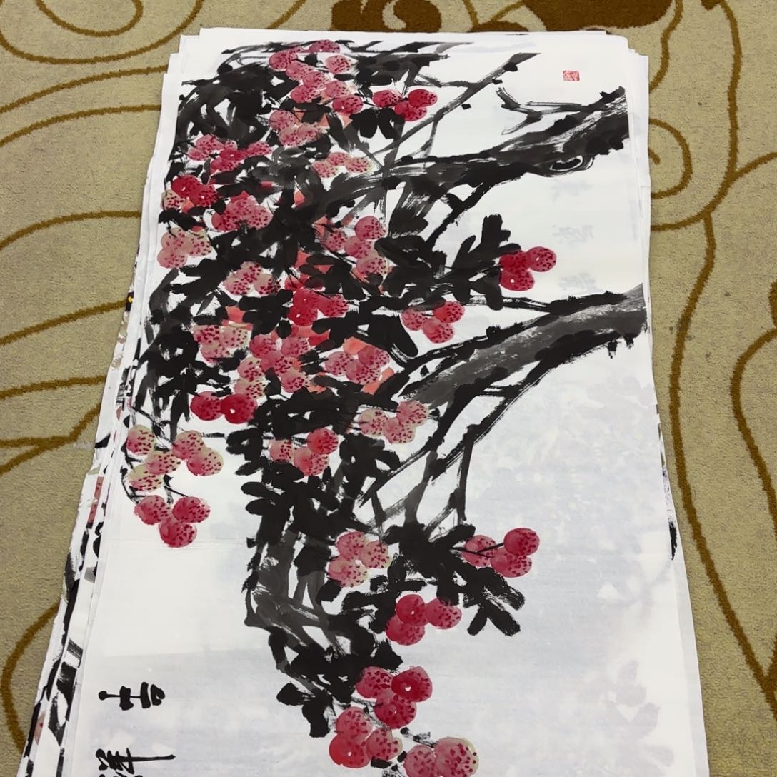 国画王孝华四尺李欣主播