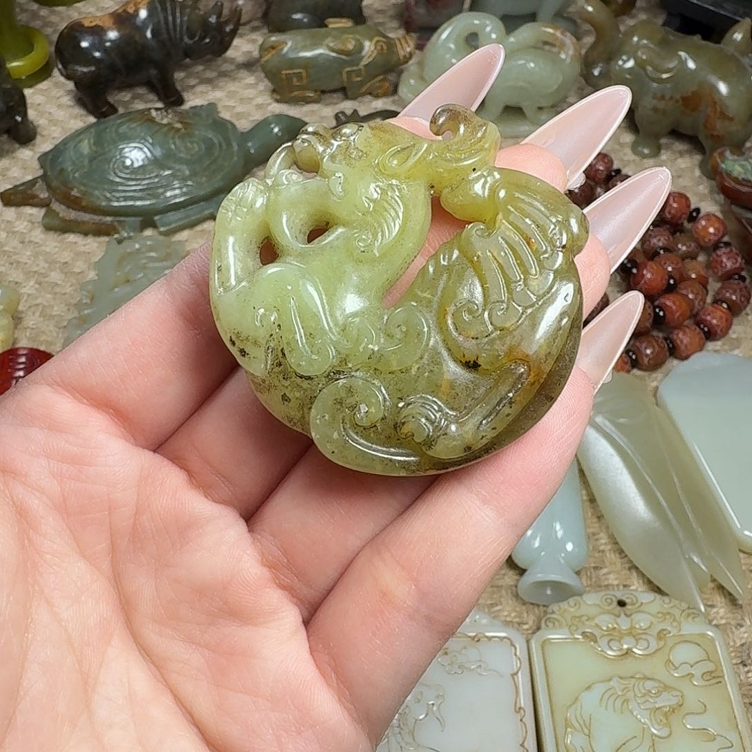 白玉菩提吊坠挂件