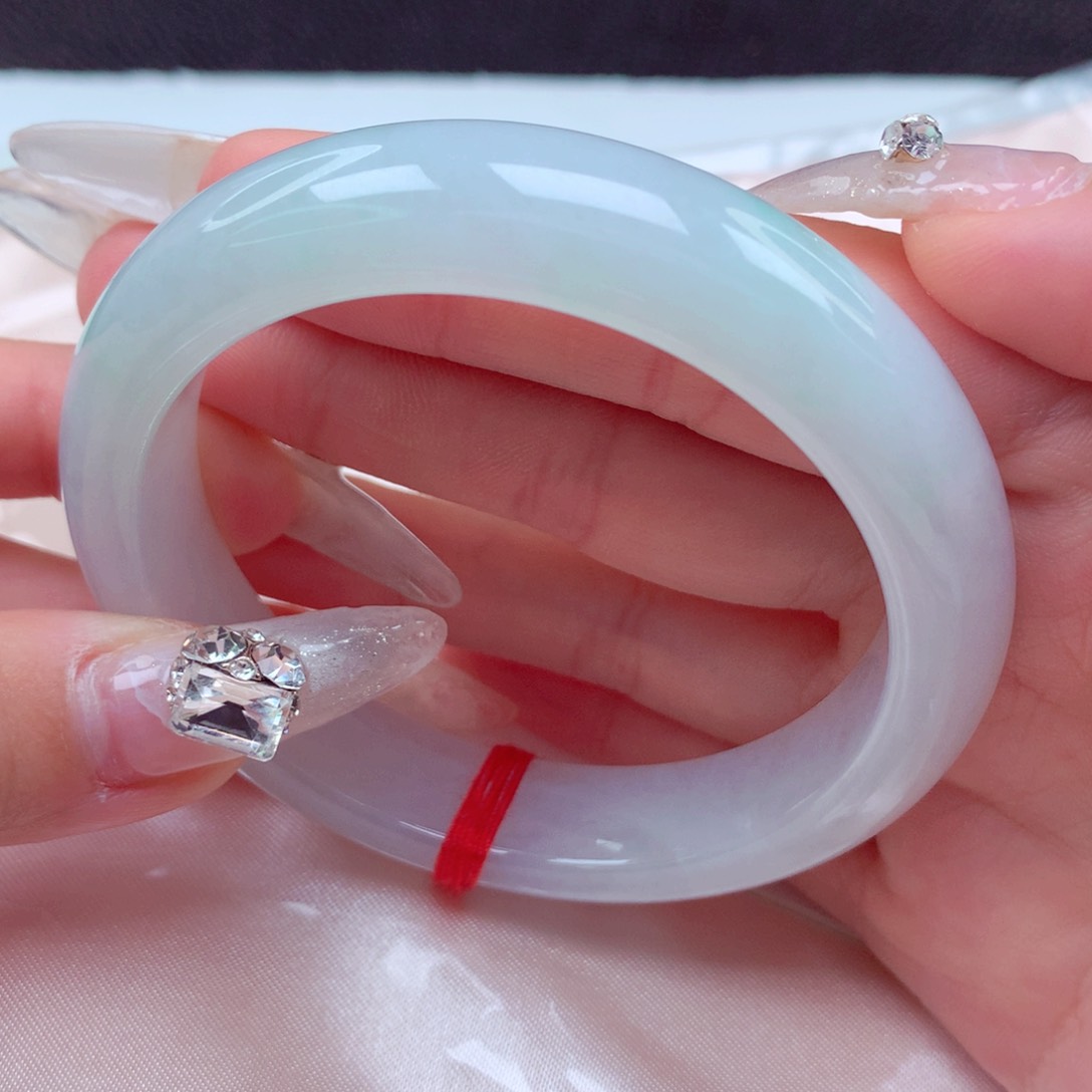 翡翠手镯未镶嵌天然缅甸翡翠A货手镯 15号