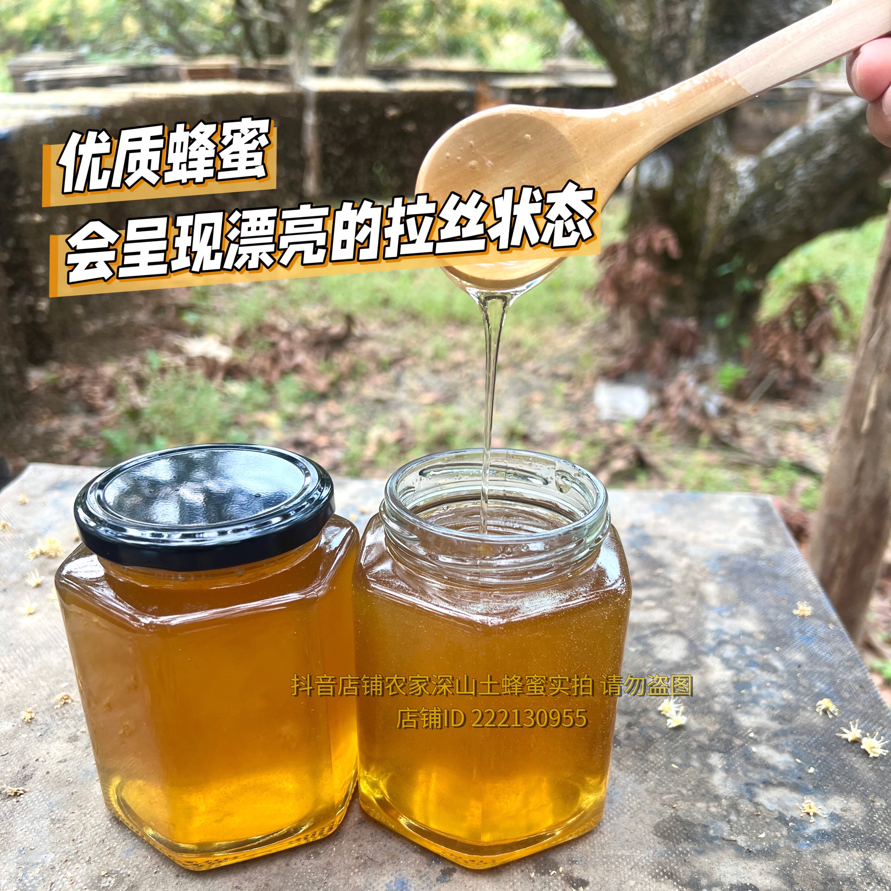 纯正天然野生土蜂蜜农家自产百花蜜正品木桶蜜成熟纯正农家土蜂蜜