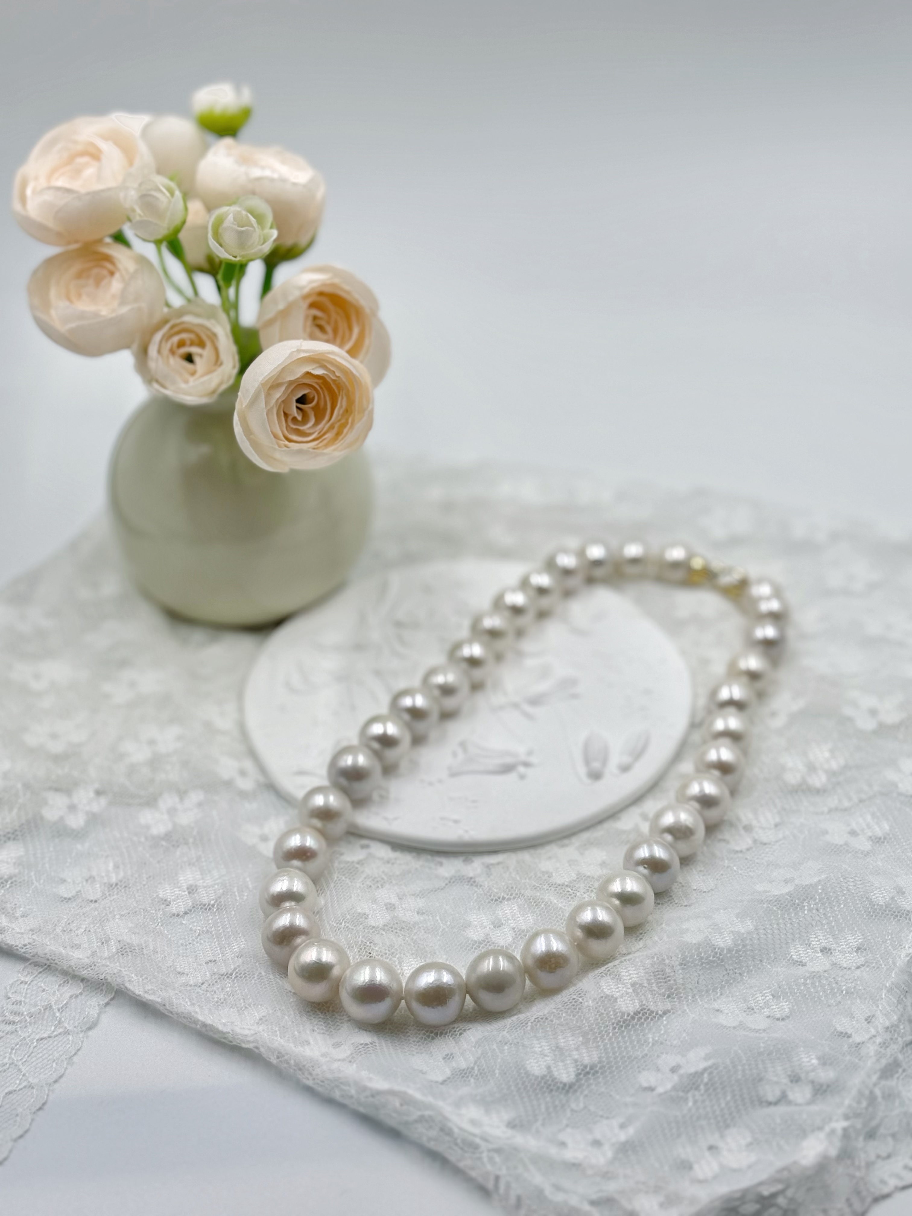 【晓艾珍珠】淡水珍珠项链11-14mm（合金）E107