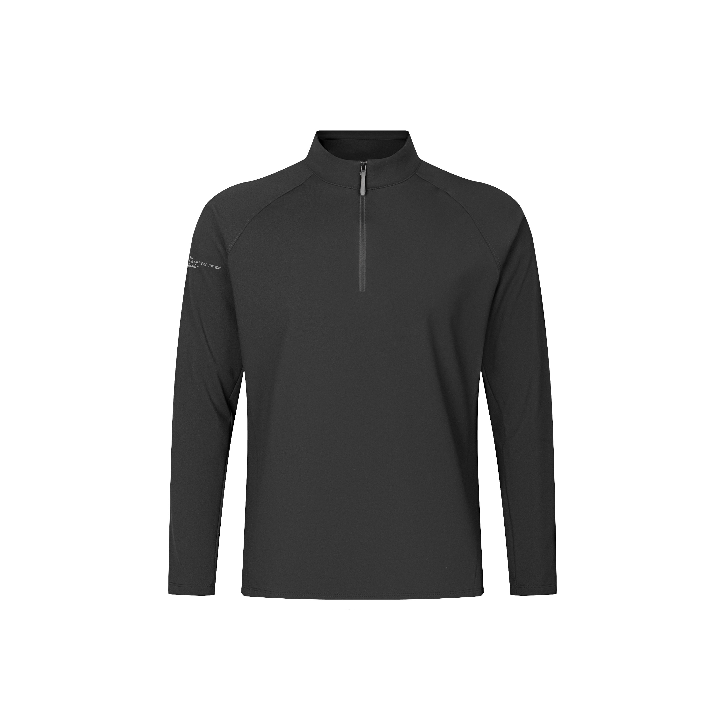 【半拉链】加绒男士新款户外商务休闲长袖T恤