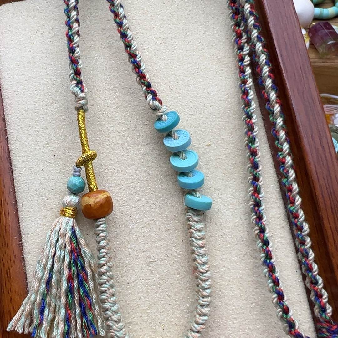 绿松石颈饰未镶嵌明**刀定制