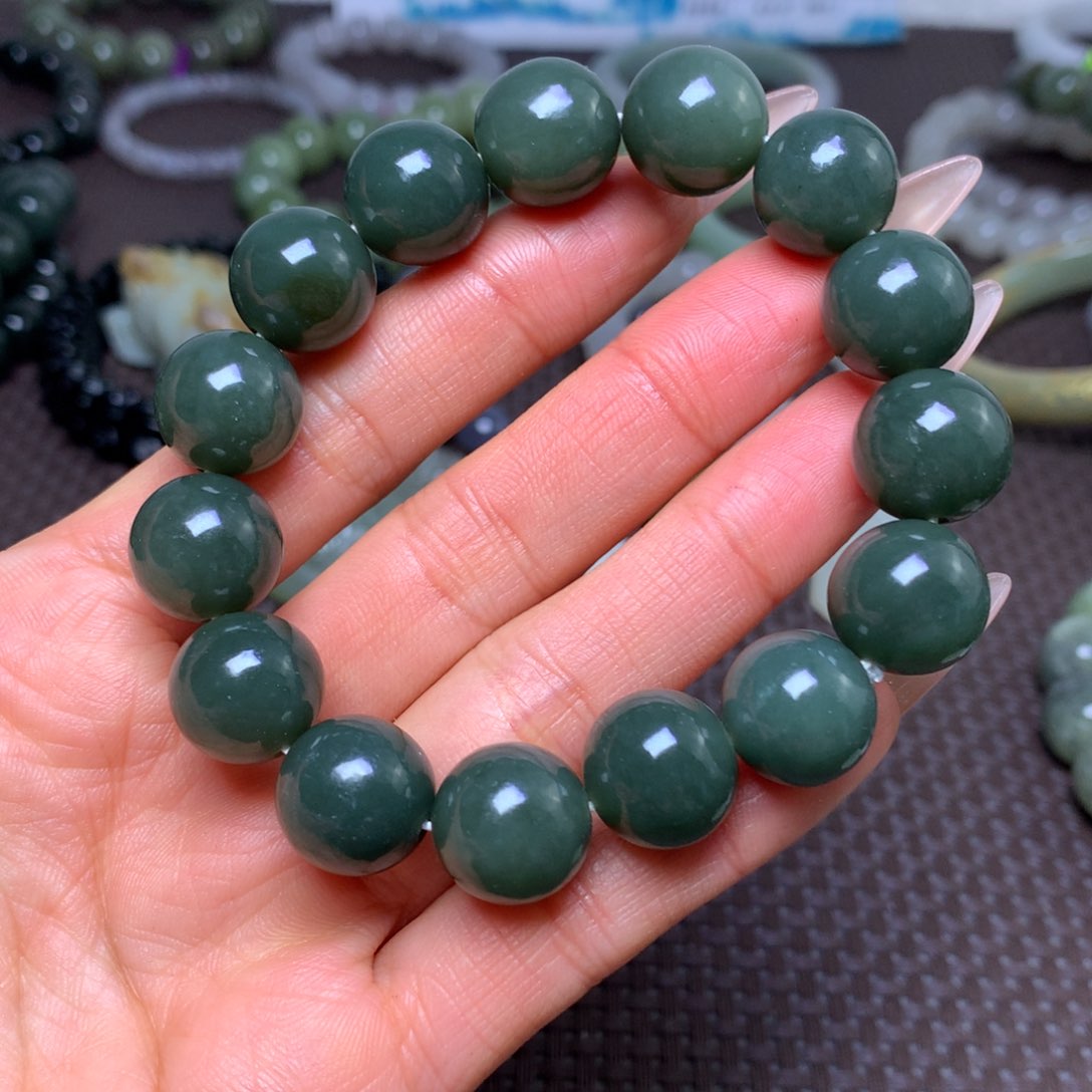 未镶嵌手串和田玉卡14