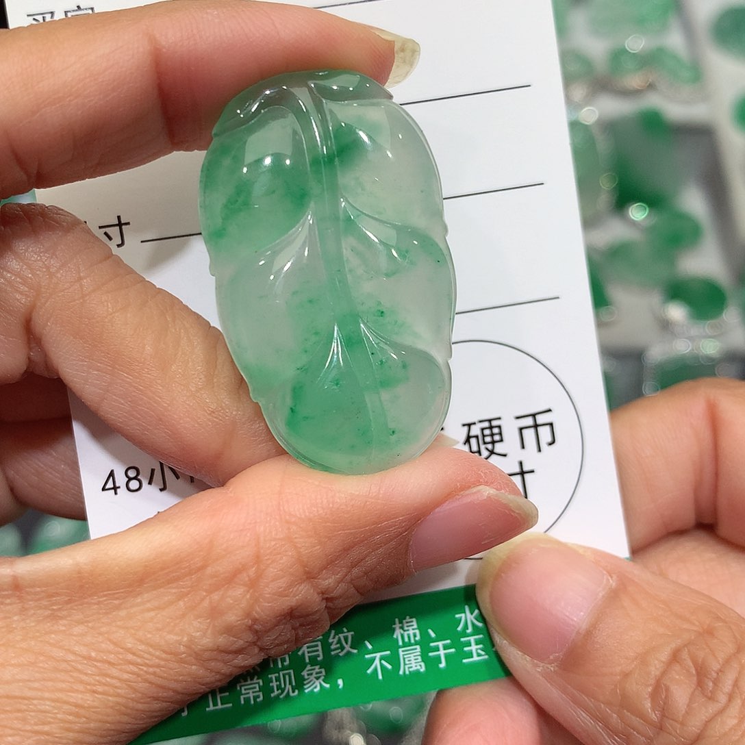 颈饰未镶嵌石英质玉（非洲翠）