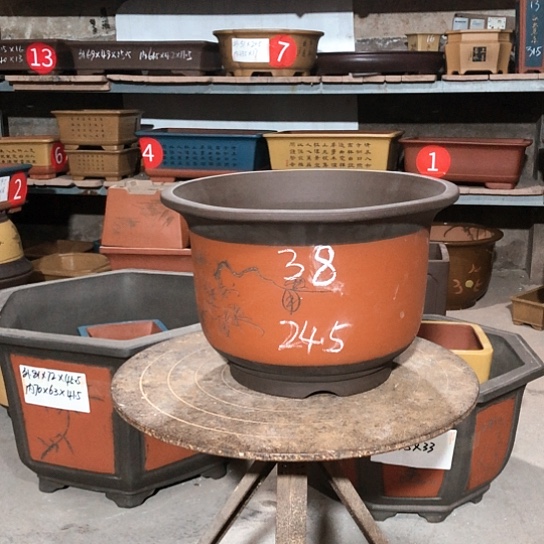 紫砂紫砂花盆包邮