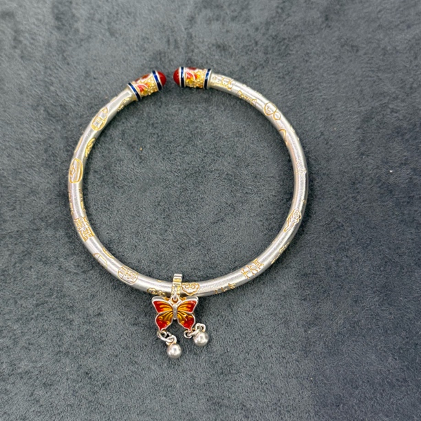 足银手镯 足银金箍棒手镯-3172