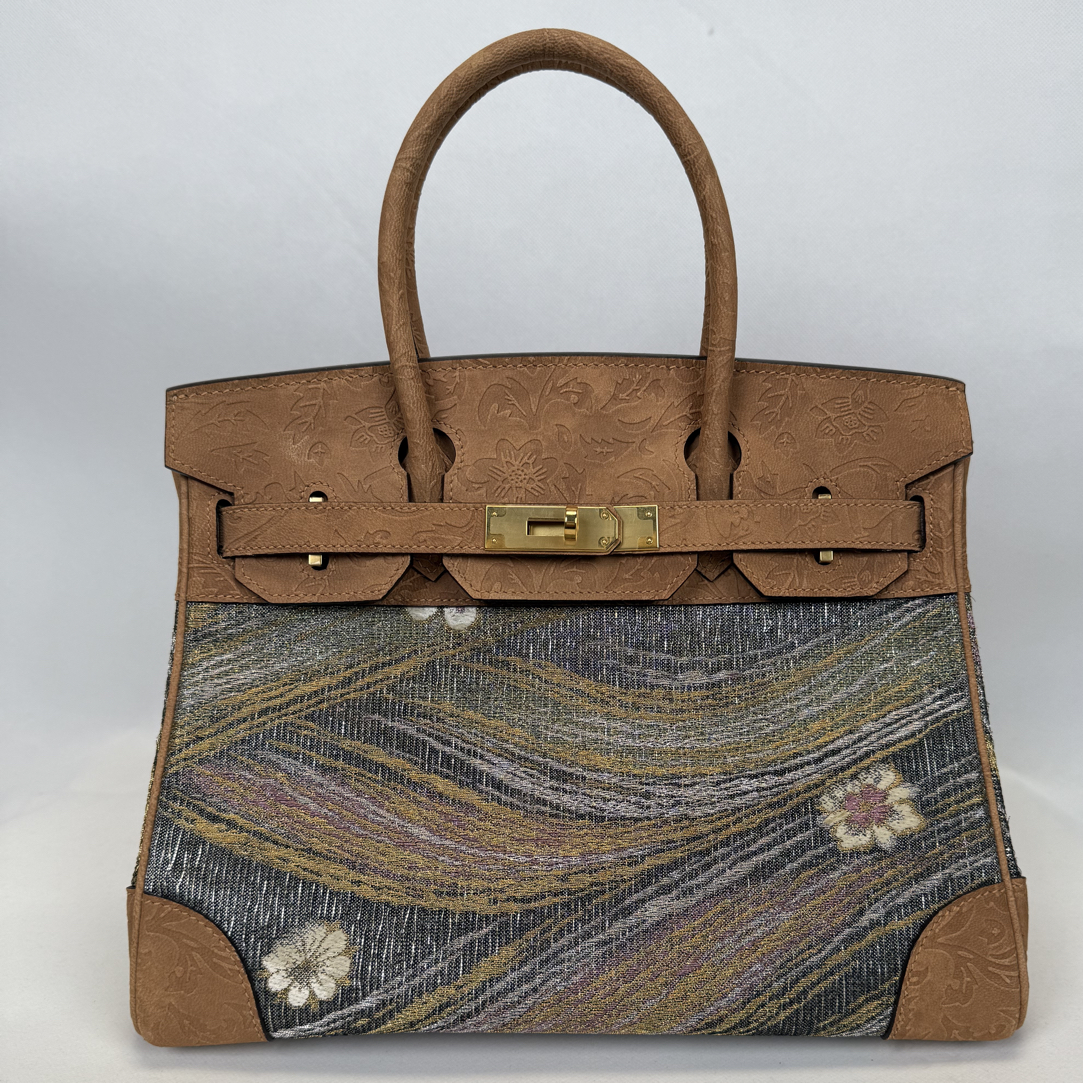 西阵织包包，新中式国风刺绣包包