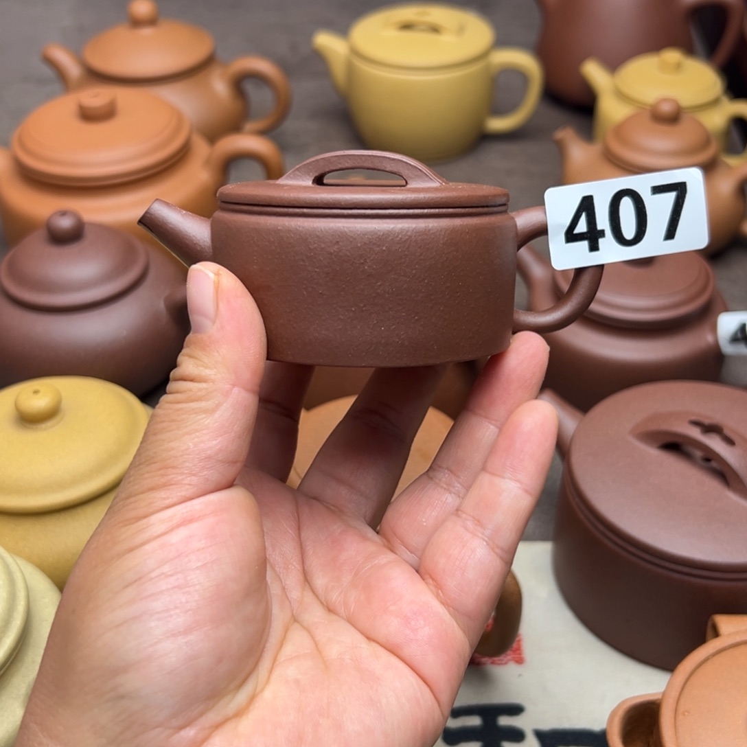 茶壶紫砂底槽清半手工80cc左右瑕疵
