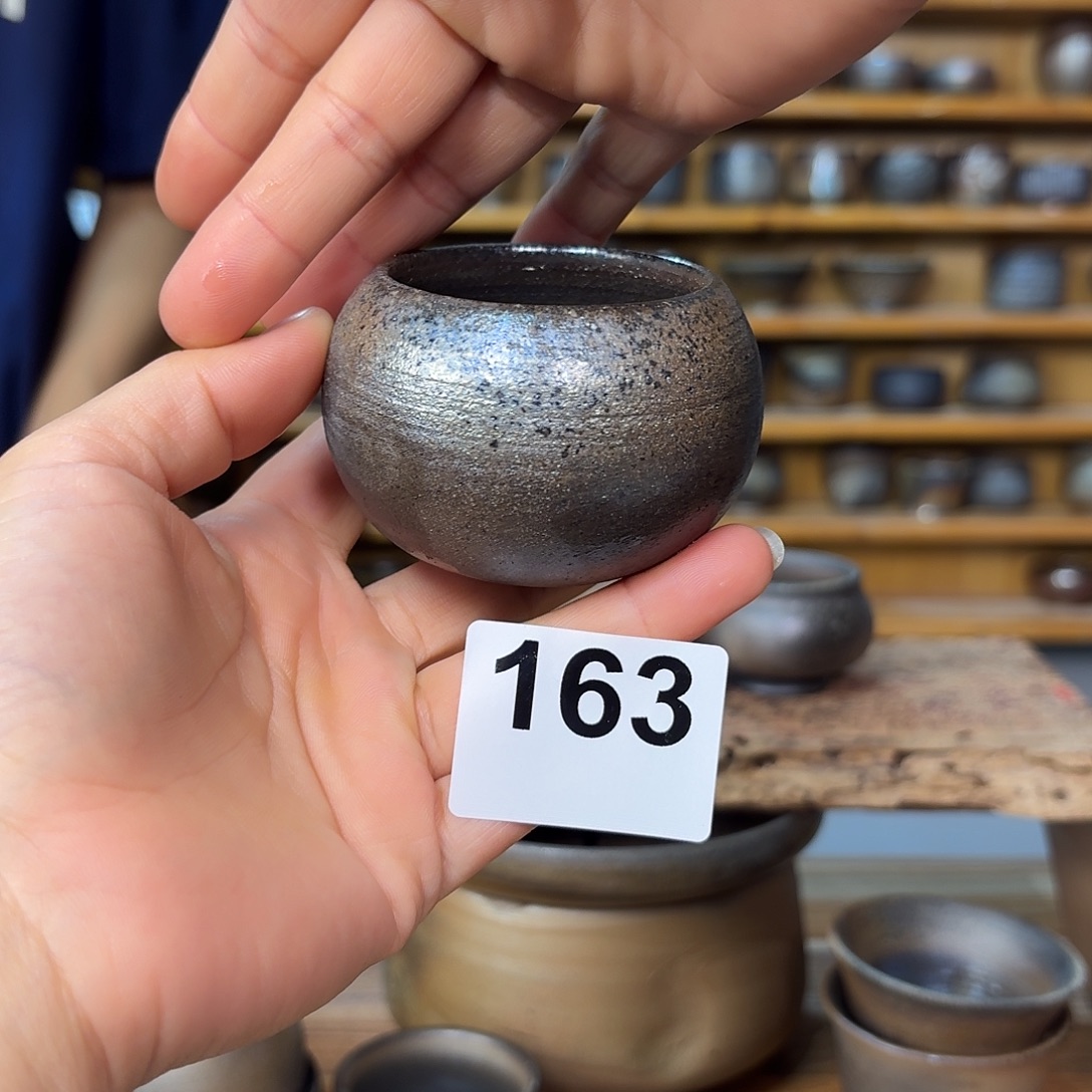 坭兴陶柴烧全手工原矿泥料杯80毫升