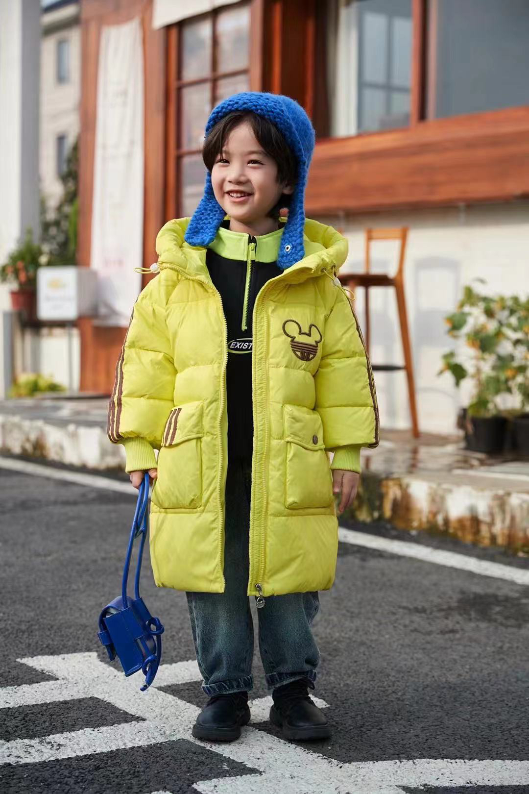 2024新款加厚儿童羽绒服外套男女童中长款宝宝秋冬季