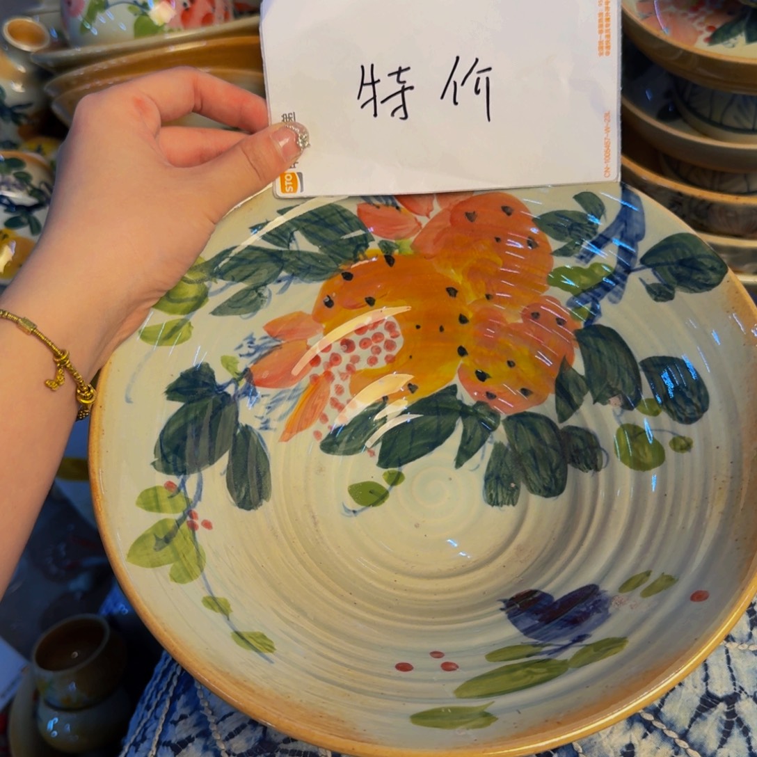 瓷片景德镇陶瓷手工手绘