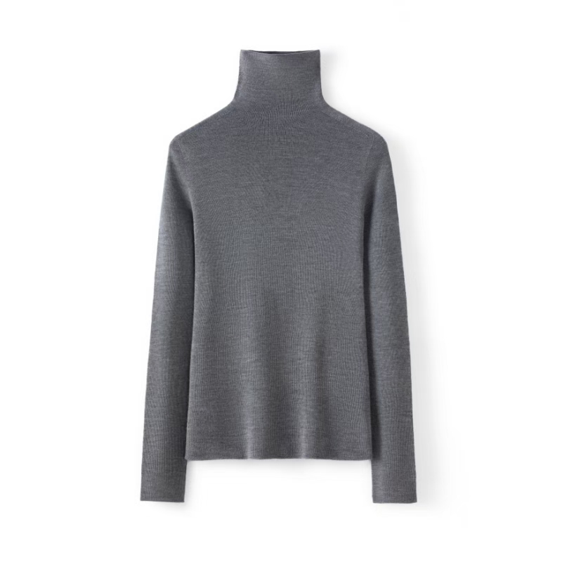 7一线成衣精纺扬子堆领套头长袖绵羊毛秋冬女士羊毛衫21339-3